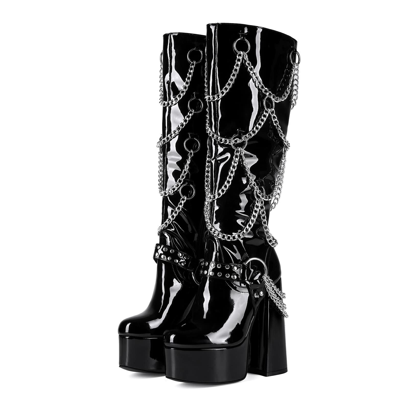 Extra-thick High Heel Plus-size Thigh-high Boots For Women