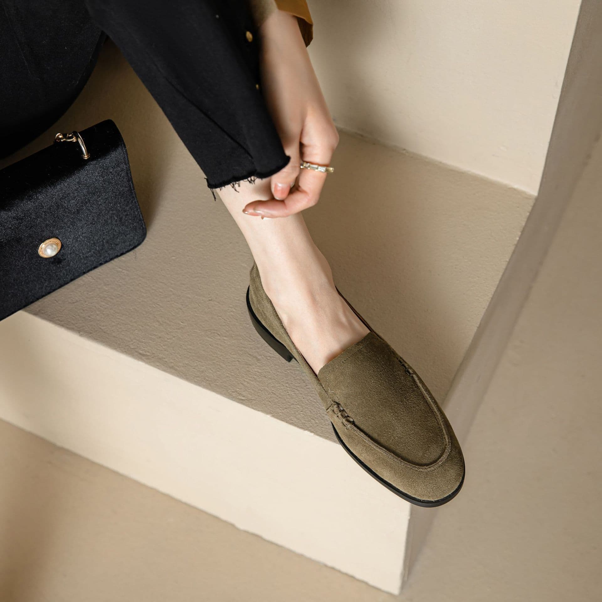 Autumn Womens Shoes Chunky-heelLowheel Lowop Flats