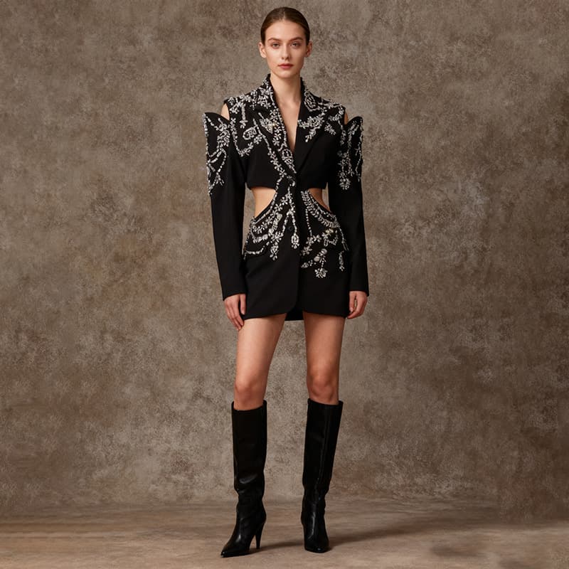 Spring New Long-Sleeve Midriff-Baring Coat