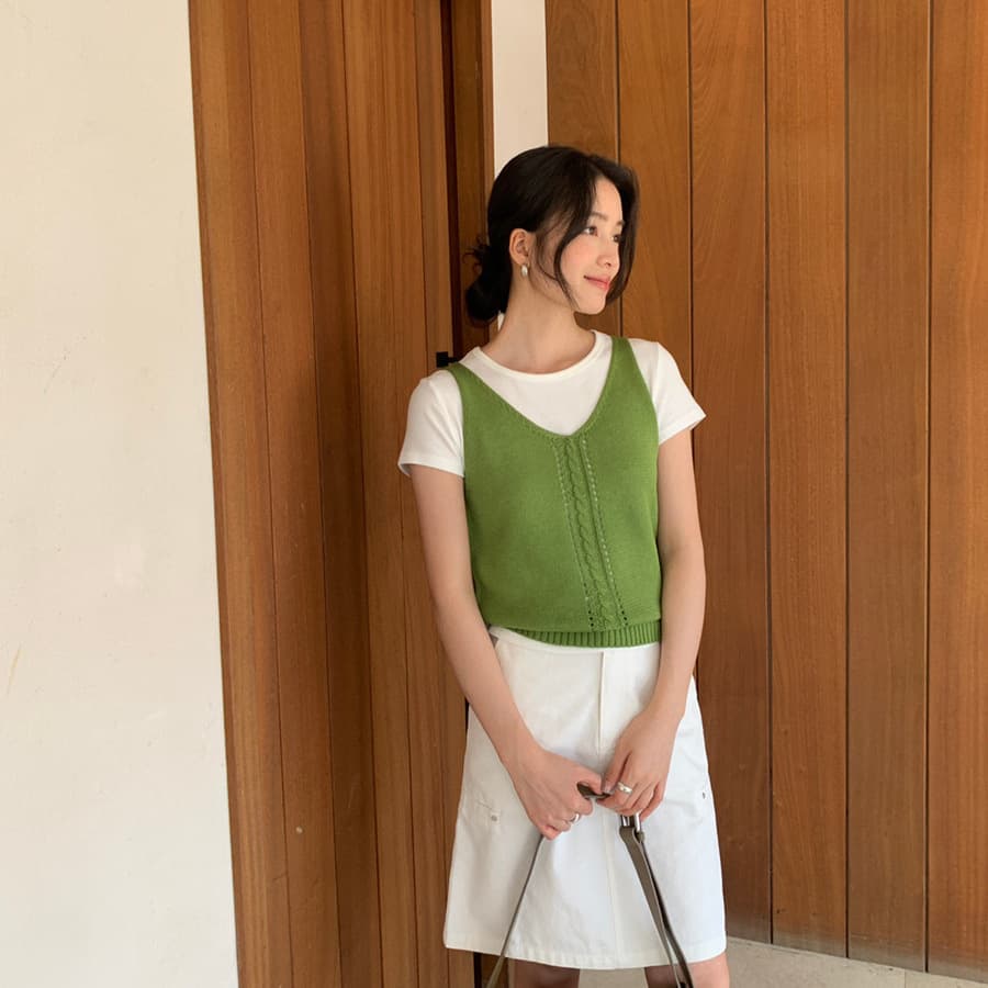 Outerwear Base-layer Slip Knit Vest