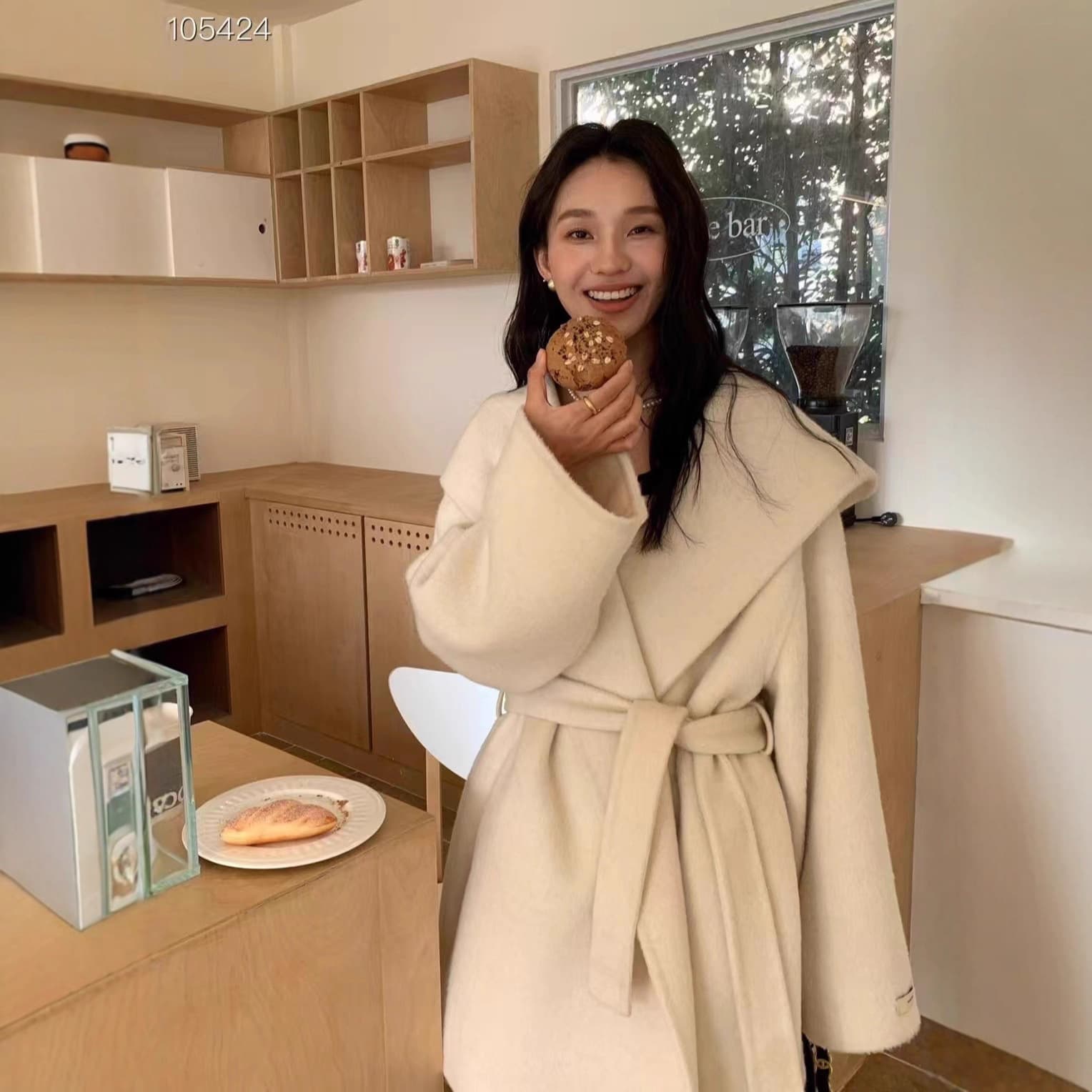 Fashionable Casual Women's Double-Faced Wool Coat