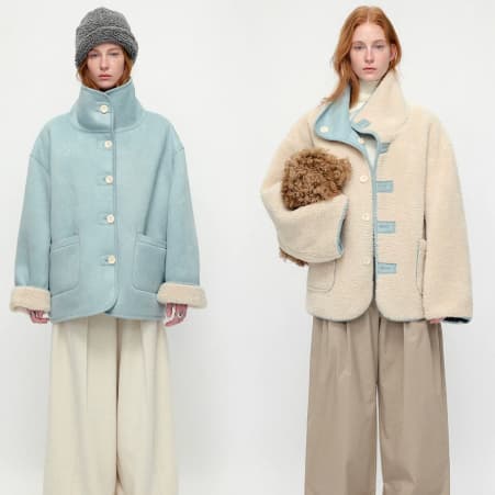 Sea Salt Cream Cup A Heavyweight Dual Wear Designshearling