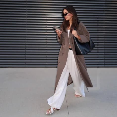 Sophisticated Windbreaker Coat Womens Mid-Length Casual Blazer